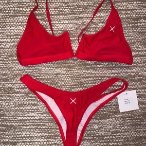NWT!!! BoutineLA red bikini!
